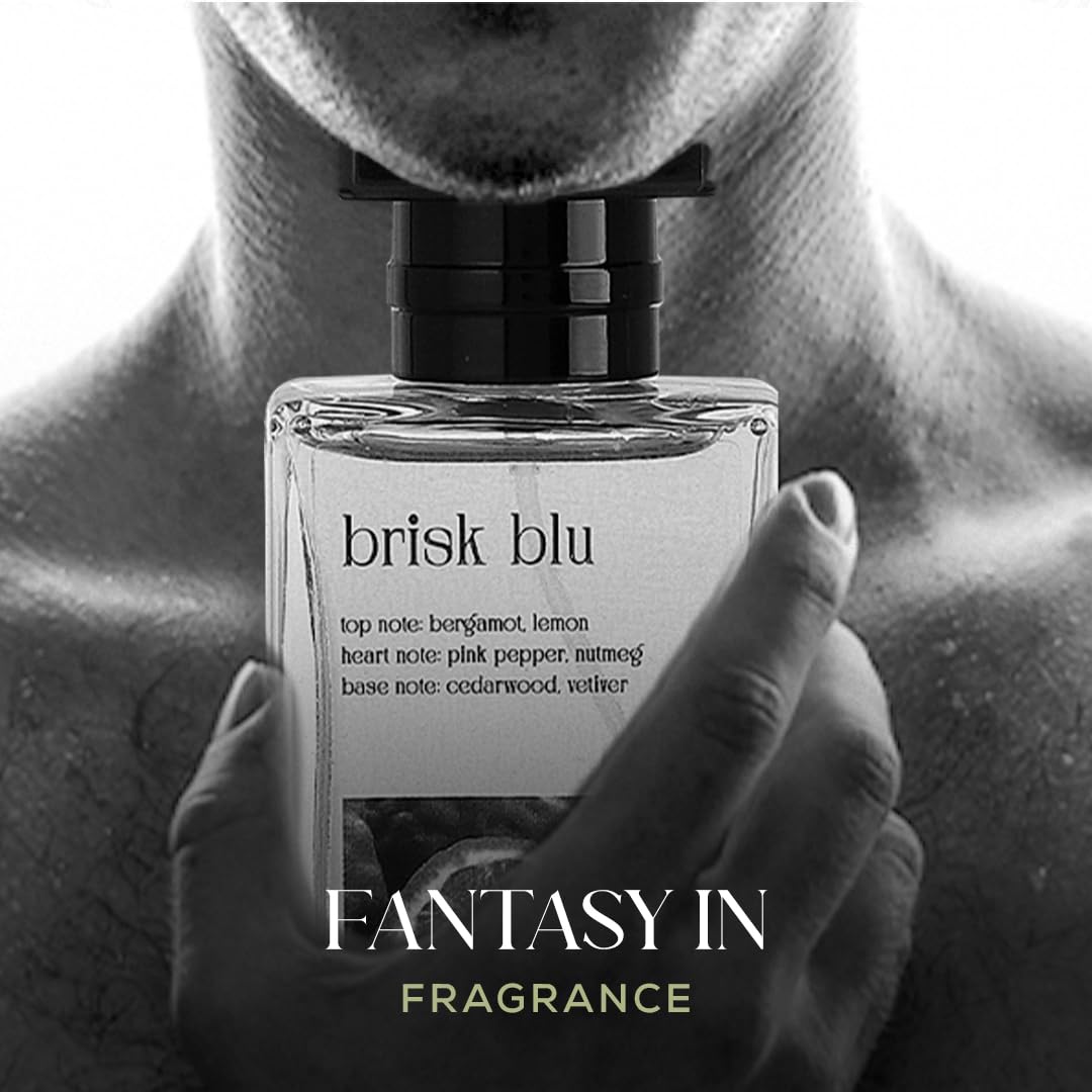 Scent Sense Brisk Blu Eau de Parfum for Men 50ML / 1.7 fl.oz | Fresh, Masculine & Long-Lasting Fragrance | Luxurious Everyday Scent