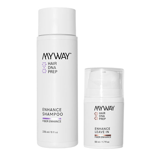 My Way Hair DNA Damage Repair Set - Shampoo & Leave-In Conditioner Duo for Dry, Damaged Hair - Helps Reduce Breakage, Hydrates Without Weight, Smooths