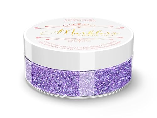 MARBLERS Chunky Natural Mica Powder [Stardust Pearl] 0.11oz (3g) | Highly Pigmented | Non-Toxic, Vegan, Cruelty-Free | Eyeshadow, Body Butter, Nail