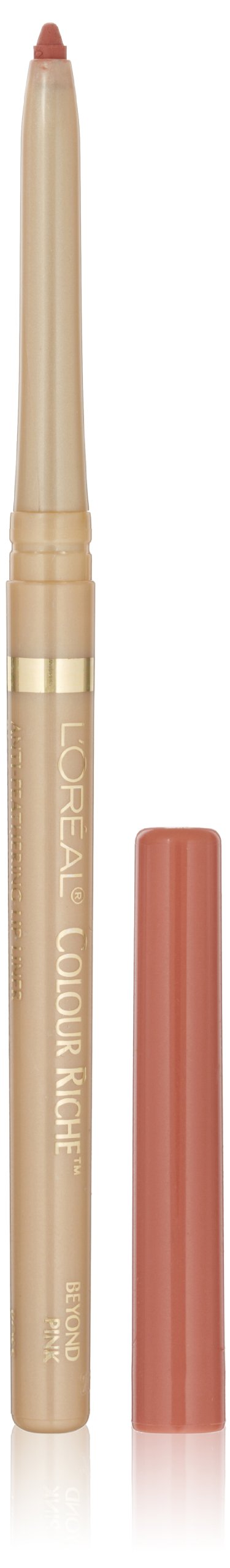 L'Oreal Paris Colour Riche Lip Liner Pencil, Creamy Lip Liner with Omega 3 and Vitamin E, 705 Beyond Pink (Rose Pink)