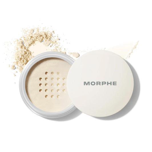 Morphe Bake & Set Translucent Setting Powder - Lightweight, Talc-Free Finishing Powder for Face Makeup with a Soft, Natural Finish - Minimizes Shine