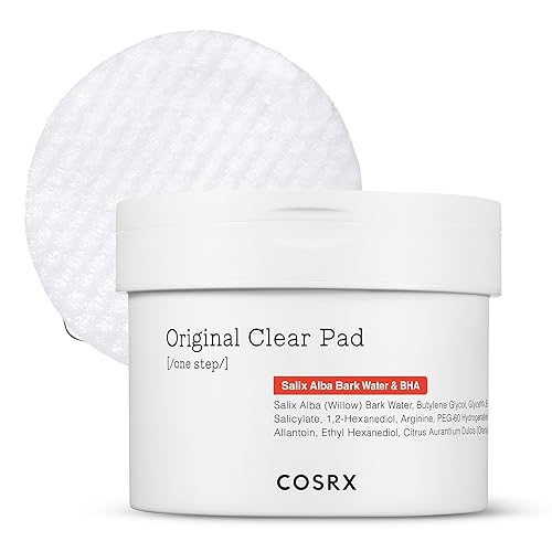 COSRX BHA Toner Pads, 70 Sheets, Exfoliating Pads for Dead Skin & Blackheads, Minimize Pores, Prevent Breakouts, Smooth Skin Texture, Korean Skin