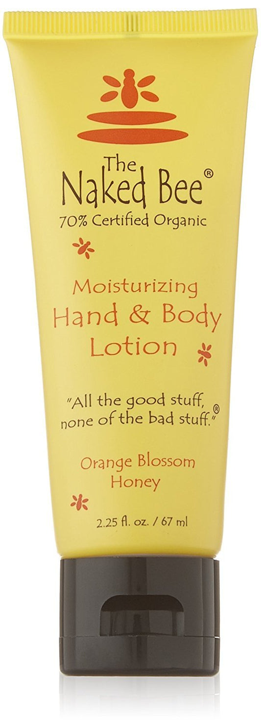 The Naked Bee Nourishing Body Lotion for All Skin Types (2.25 oz) Moisture Replenishing Lotion for Dry Skin with Orange Blossom Honey Beauty & Personal Care The Naked Bee