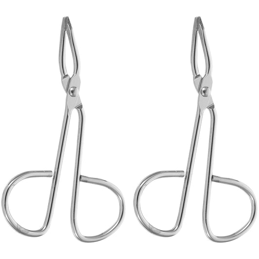 Luxshiny 2Pcs Stainless Steel Scissor Tweezers for Eyebrow Grooming Eyebrow Tweezers for Women Lash Applicator Tool Facial Hair Removal Travel Makeup Beauty and Personal Care Luxshiny