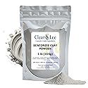 ClearLee Bentonite Clay Cosmetic Grade Powder - 100% Pure Natural Powder - Indian Clay - Great For Skin Detox, Rejuvenation, and More - Heal Damaged