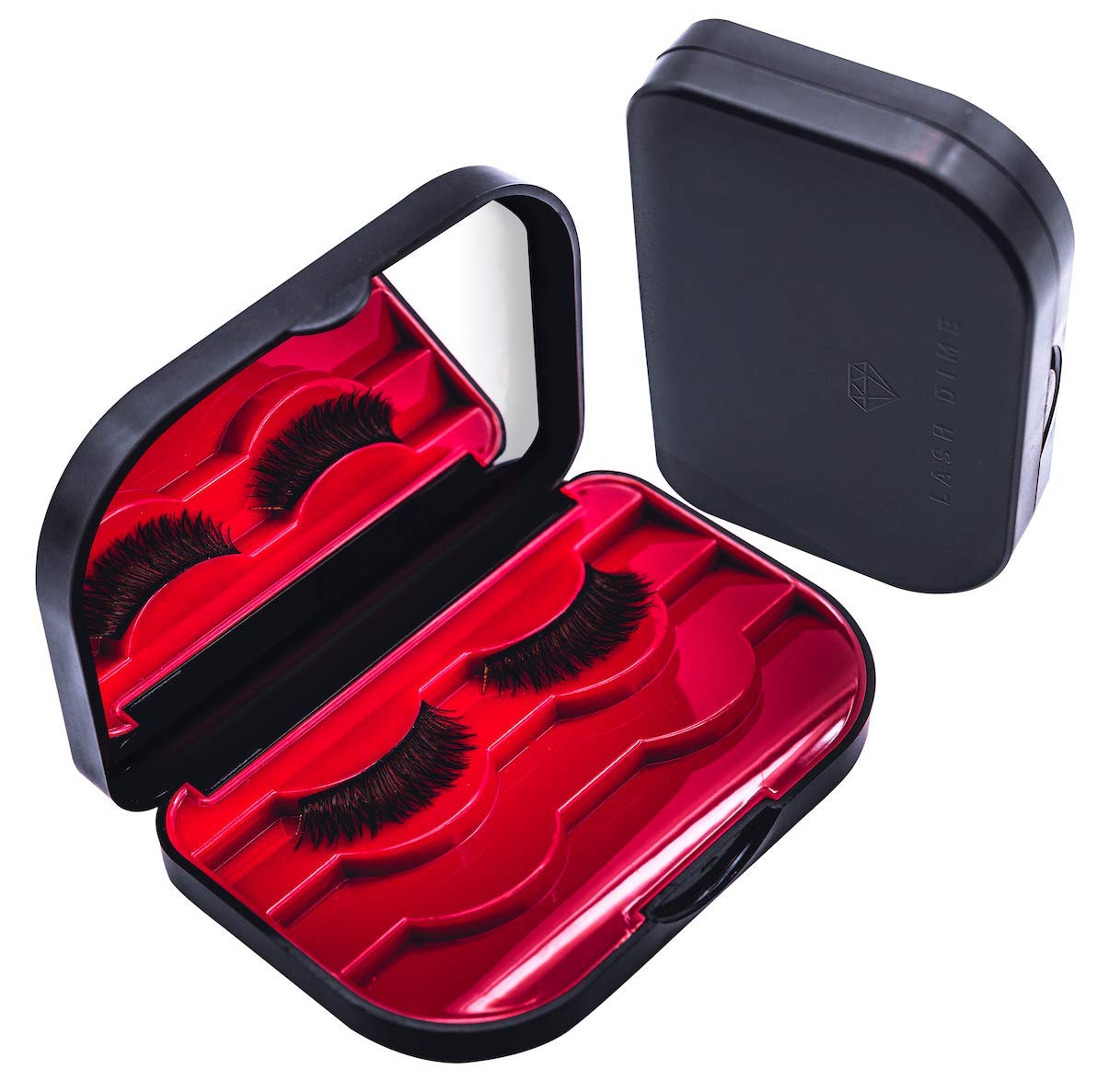 Lash Dime 3 Tier Eyelash Case - Holder, Easy to Open Lash Storage Case, Lash Case Perfect for Travel, Eyelash Holder Organizer, False Eyelash Case