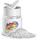 MARBLERS Holographic Glitter [Mixed Silver] 1.5oz (42g) | Chunky | Non-Toxic, Vegan, Cruelty-Free | Face, Body, Eyeshadow, Hair, Festival, Party