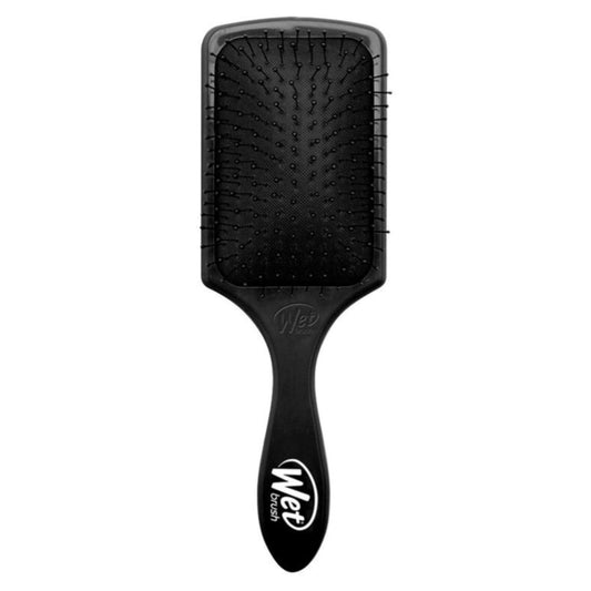 Wet Brush Paddle Detangler Hair Brush, Black, Ultra-Soft IntelliFlex Bristles with AquaVent Design, Great For Treatment & Mask Application, Women