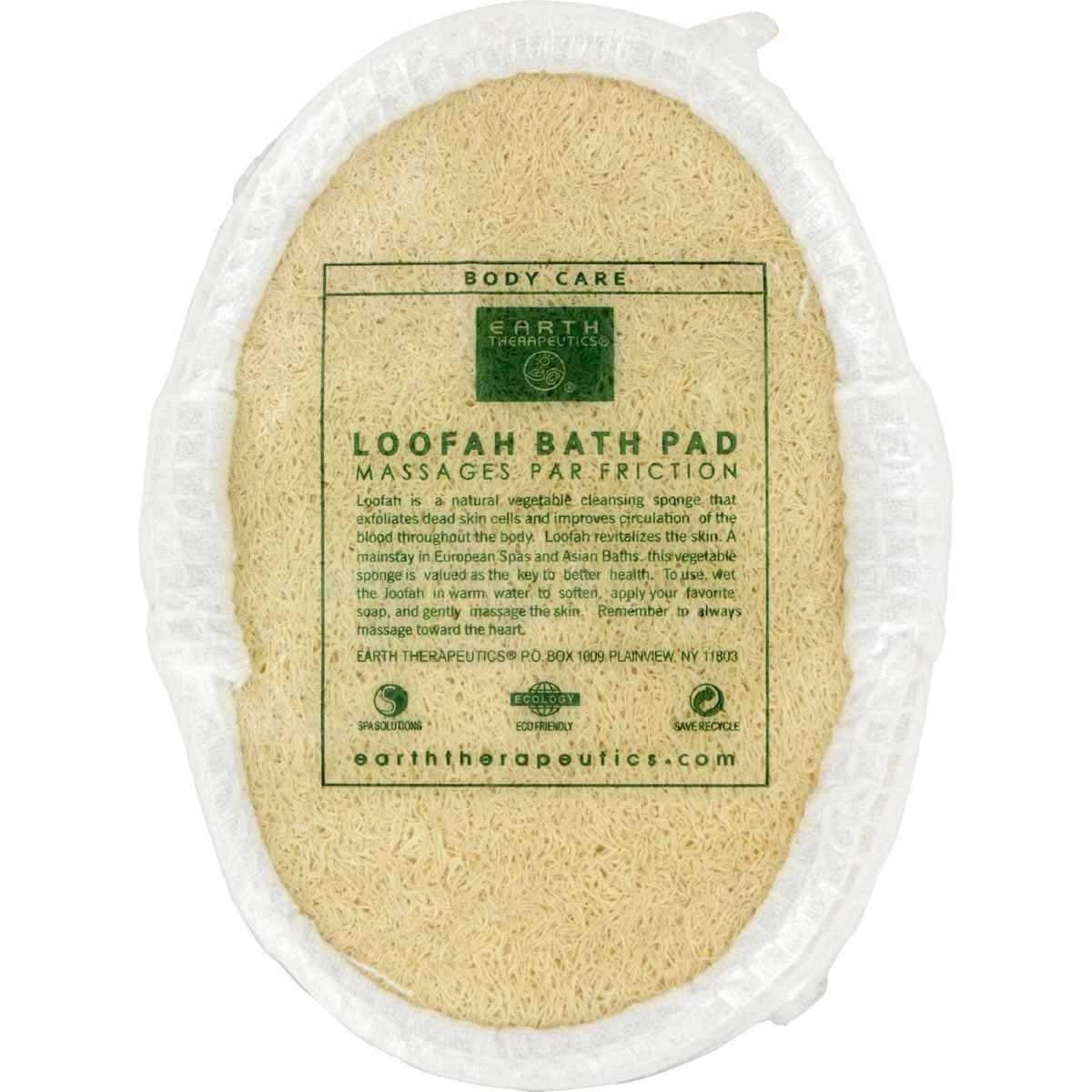 Earth Therapeutics Earth Elementals Loofah, Bath Pad, 1 each (Pack of 4) Beauty and Personal Care Earth Therapeutics