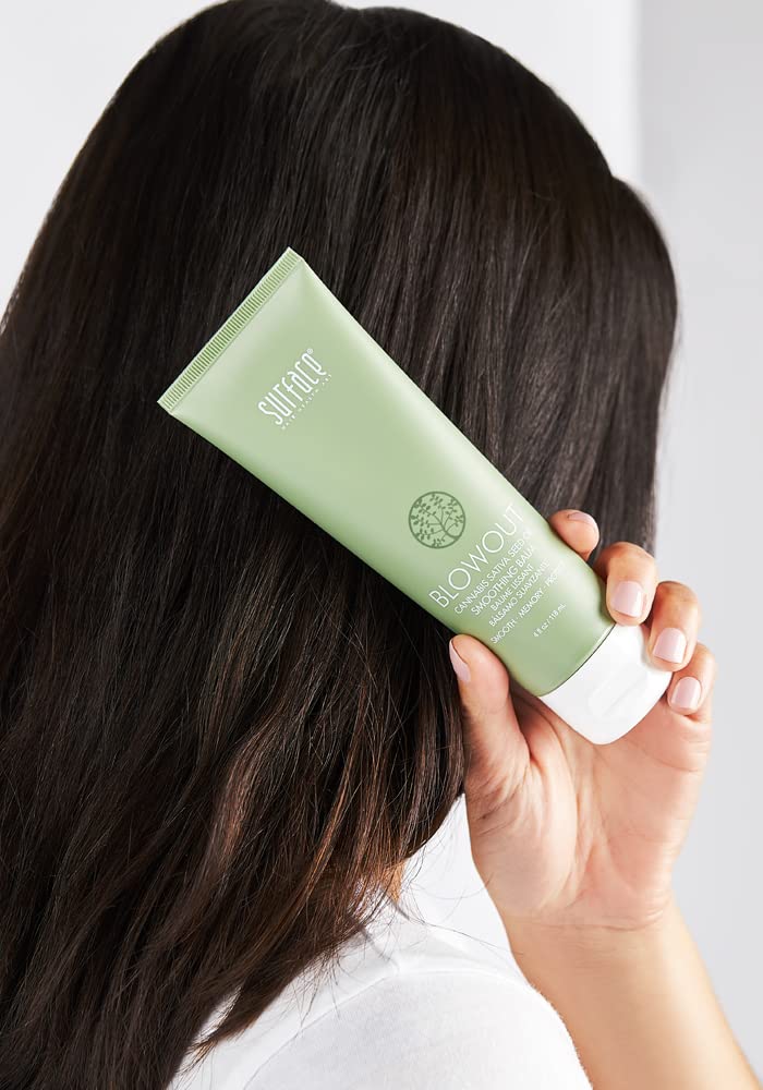 SURFACE Hair Blowout Smoothing Balm- Organic Ingredients for Women and Men, Heat-Resistant with Babassu Oil for Longer Lasting Blowouts - 4 fl oz