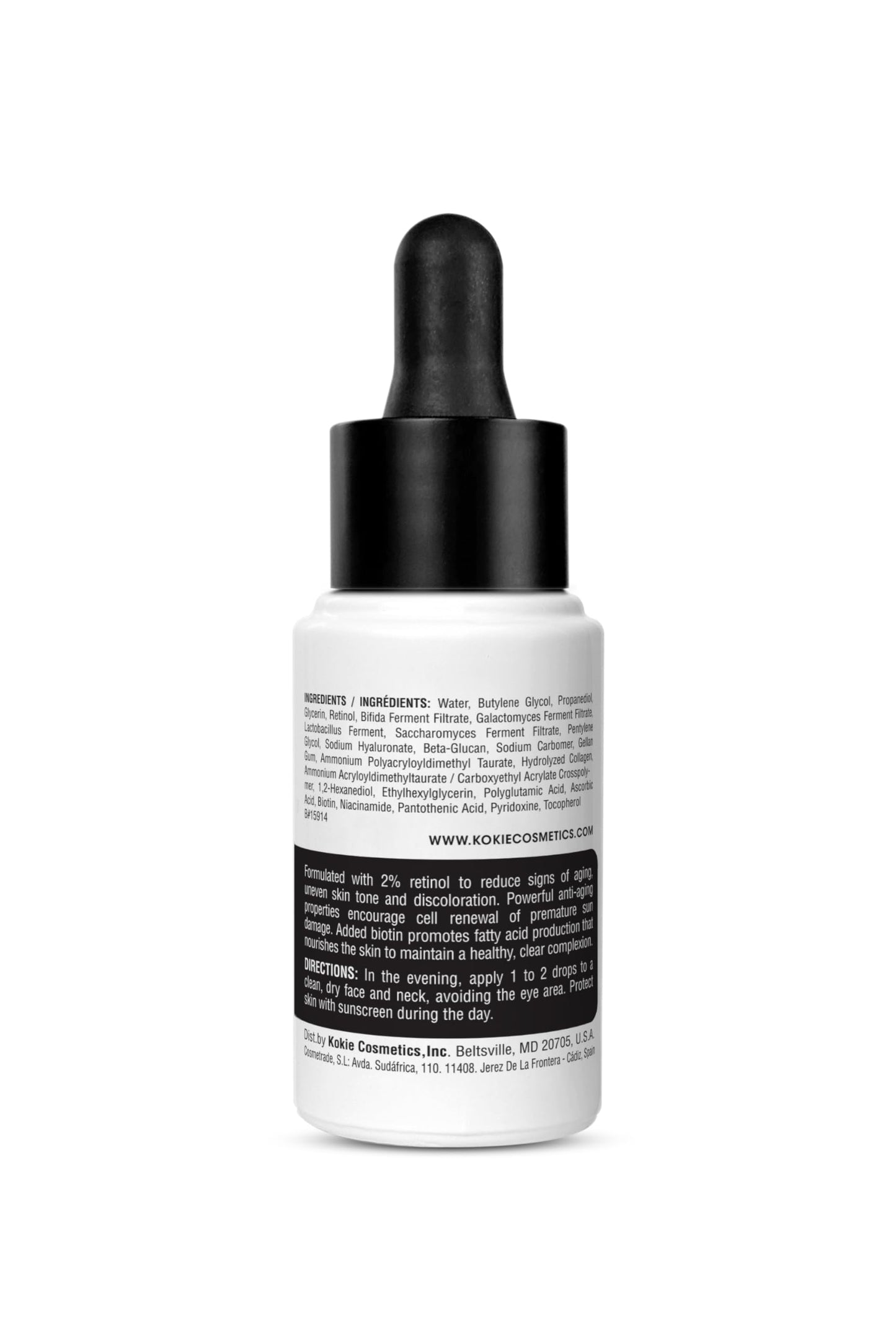 Kokie Retinol 2% + Biotin Serum