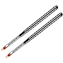 BQAN 2 Pc Nail Ombre Brush Pro Nail Art Tools, UV Gel Nail Art Painting Brush With Wood Handle