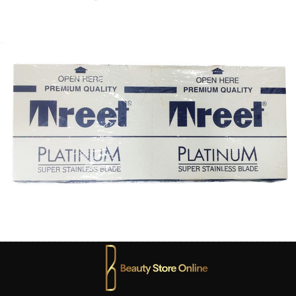 Treet Platinum Super Stainless Double Edge Razor Blades, (100 Blades) Beauty and Personal Care Treet