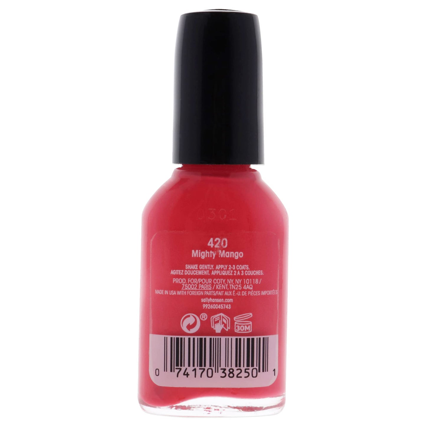 Sally Hansen Hard as Nails Color, Mighty Mango, 0.45 Fluid Ounce Beauty & Personal Care Sally Hansen