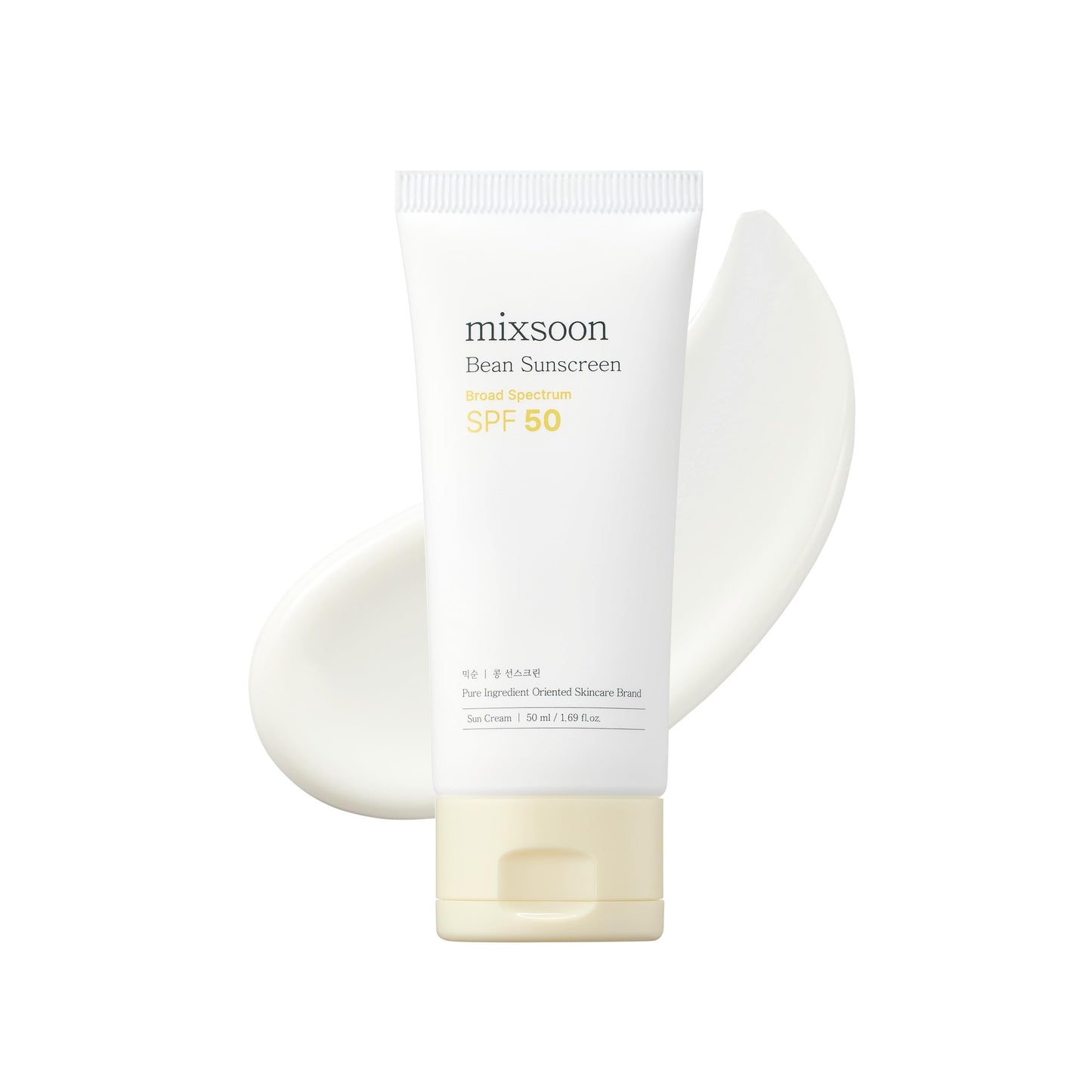 mixsoon Bean Sunscreen-Lightweight Airy Texture SPF 50 No Pilling Korean Sunscreen for Face, No White Cast, Non-Sticky Stocking Stuffers 50ml / 1.69 Beauty and Personal Care mixsoon