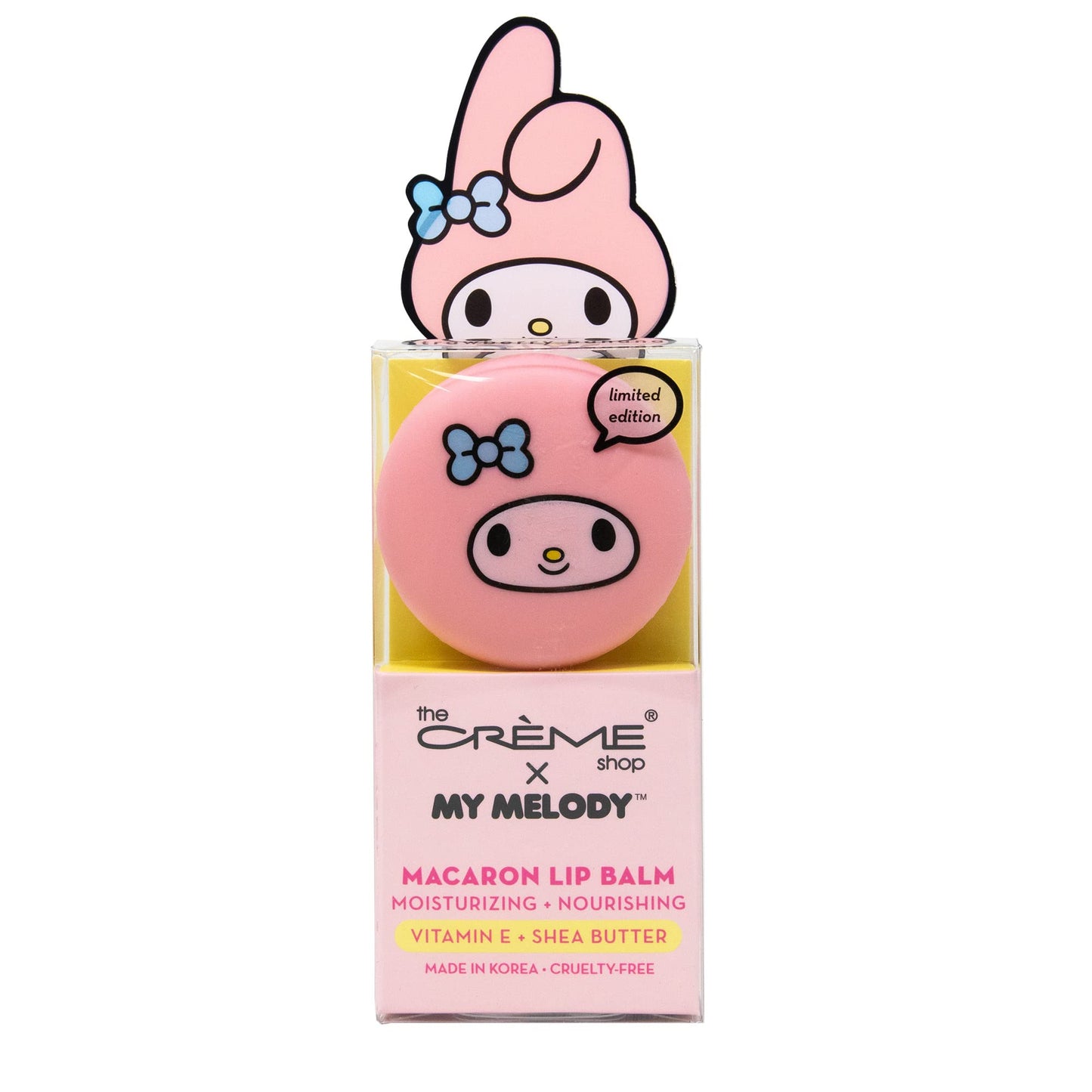 The Crème Shop x My Melody Macaron Lip Balm - Strawberry Banana