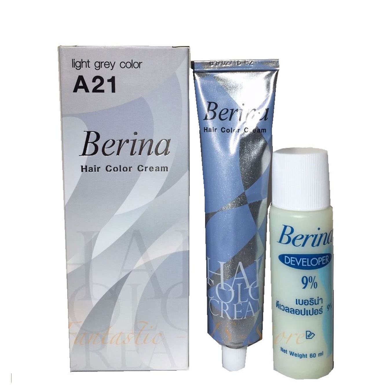 Hair Colour Permanent Hair Cream Dye Light Grey by Berina