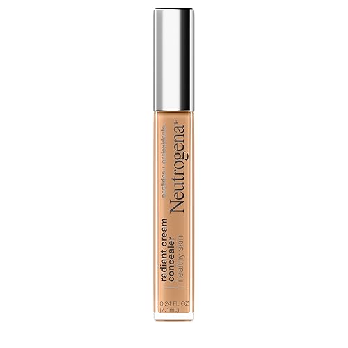 Neutrogena Healthy Skin Radiant Brightening Cream Concealer with Peptides & Vitamin E Antioxidant,Lightweight Perfecting Concealer