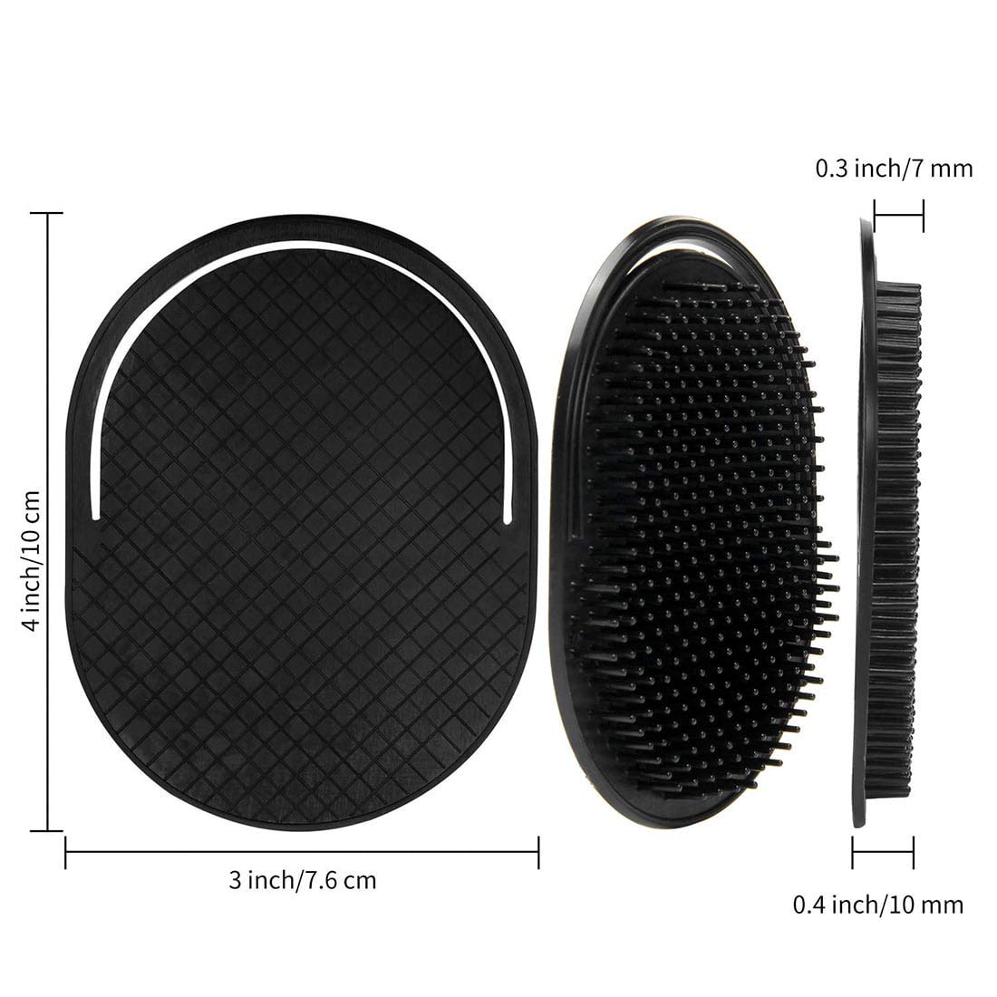 6Pcs shampoo pocket comb massage hair comb pocket palm brush comb portable hair comb beard comb creative scalp brush pocket combs for men and pets