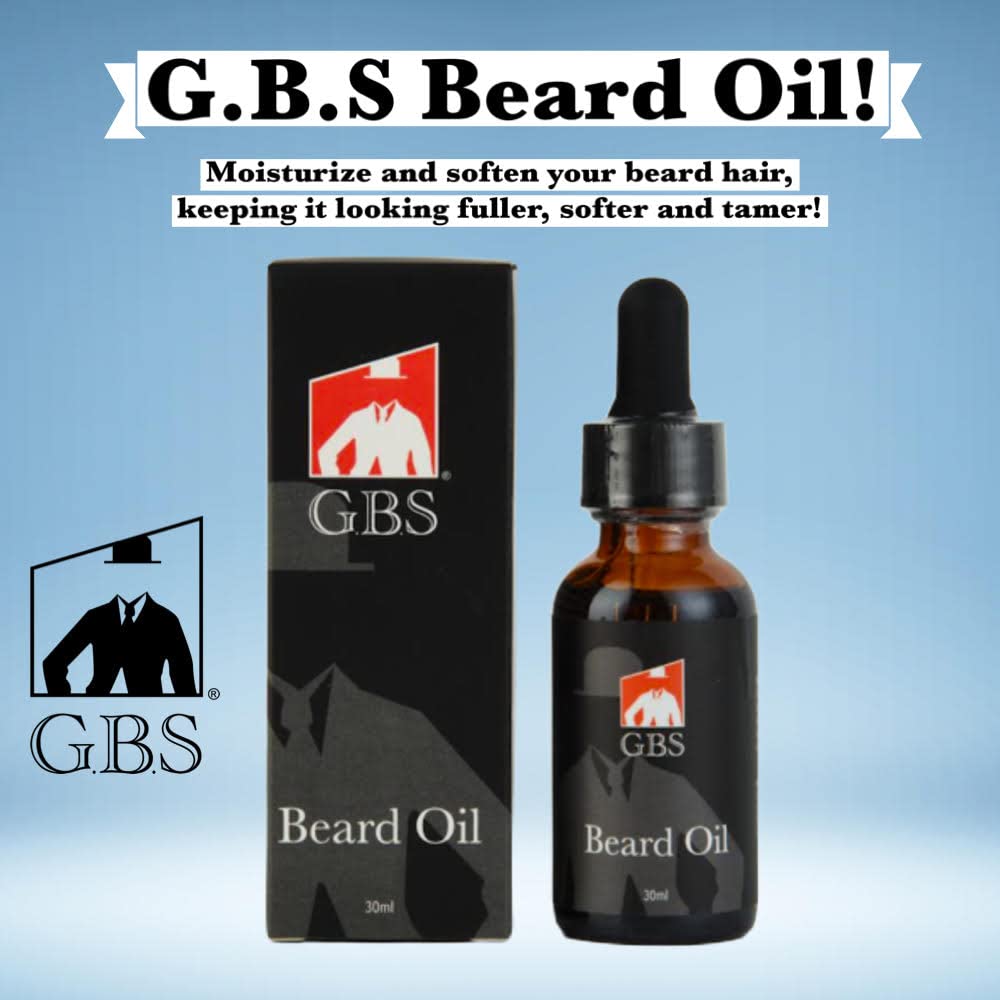 G.B.S Complete Beard Grooming Set, Scissors Black and Silver, Boar Bristle Beard Brush, Anti-static Multi Side Comb Beauty and Personal Care G.B.S