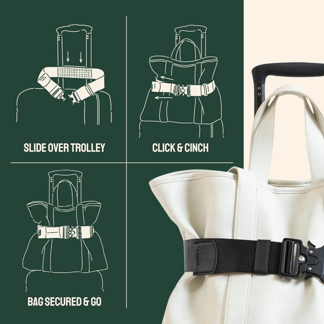 The Original Cincha Travel Belt – Add-a-Bag Luggage Strap for Carry-On, Suitcase & Travel Accessories for Men & Women, As Seen on Shark Tank