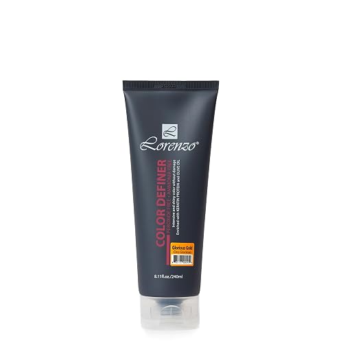 L Lorenzo Color Definer Cellophane 8.11fl.oz/240ml | Peroxide & Ammonia Free | Glossy hair Brilliant color without Damaged Hair | Stain Remover Inside