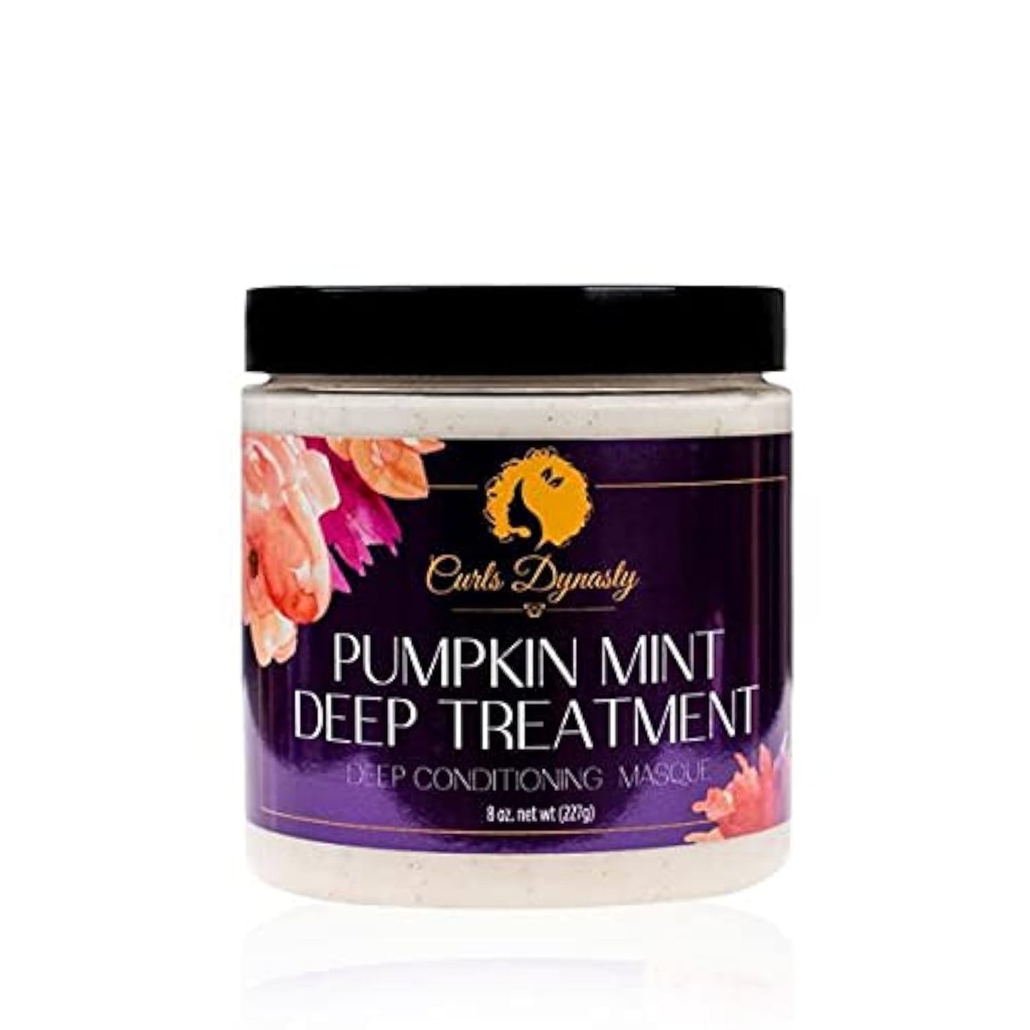 Curls Dynasty Pumpkin Mint Deep Treatment Masque Moisturizing Deep Conditioning Hair Mask For Curly Hair For Stronger Healthier Nourished Hair