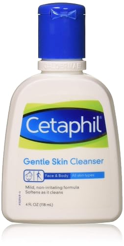Cetaphil Gentle Skin Cleanser for Dry to Normal Sensitive Skin, 4 fl oz (Pack of 2)