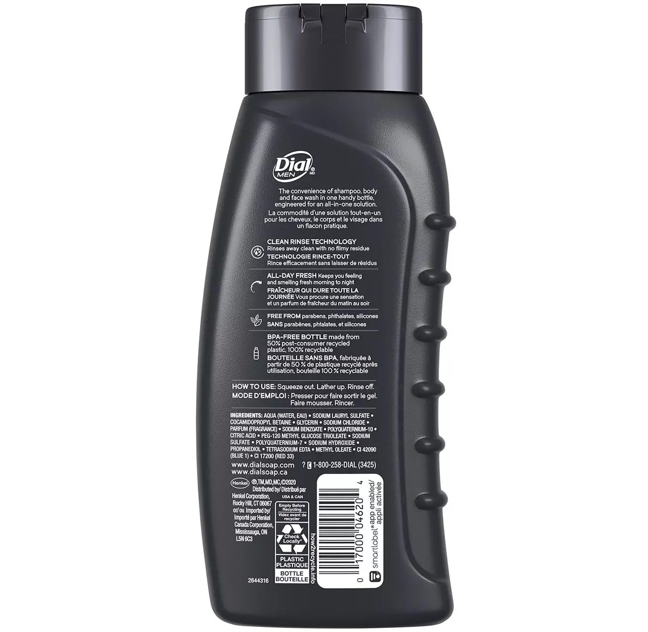 For Men Body Wash + Hair Ultimate Clean 16 Ounce (473ml) (Pack of 6) L8 Beauty & Personal Care 7MAGIC