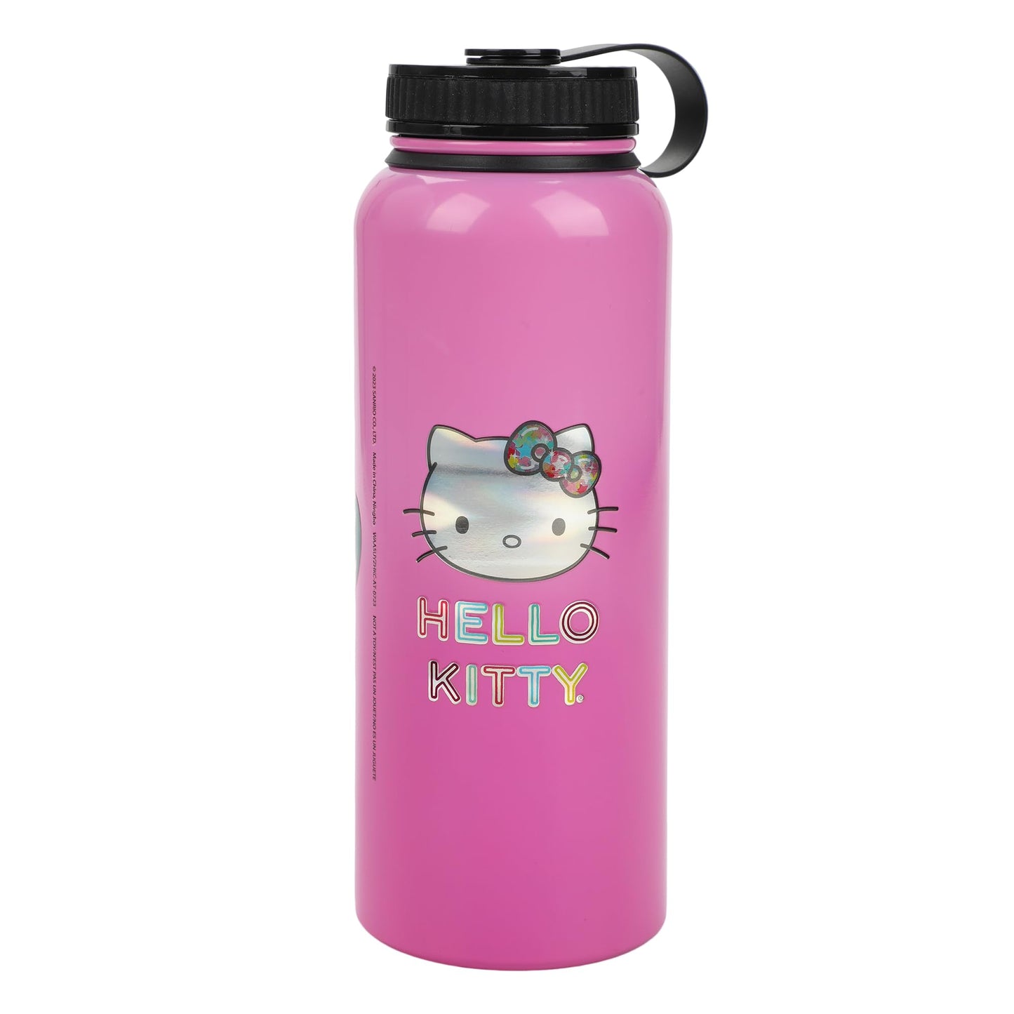 Bioworld Hello Kitty CD Collection 40 Oz Pink Stainless Steel Water Bottle