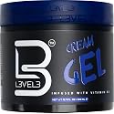 L3 Level 3 Cream Gel - Provides Volume and Medium Hold - With Vitamins to Nourish and Protect Hair Level Three Mens Hair Styling Cream (500 ML