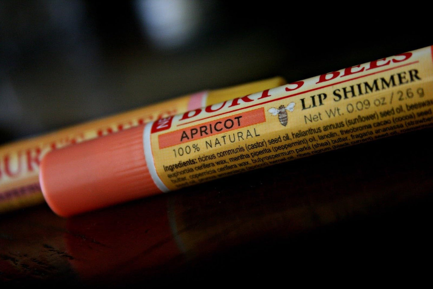Burt's Bees Lip Shimmer, Grapefruit 0.09 Ounce (Pack of 4)