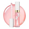 REVLON Super Lustrous Glimmer Lip Oil, Moisturizing & Tinted, Shiny Finish, Made with Plant-Based Squalane, 001 Candy Hearts, 0.13 fl oz