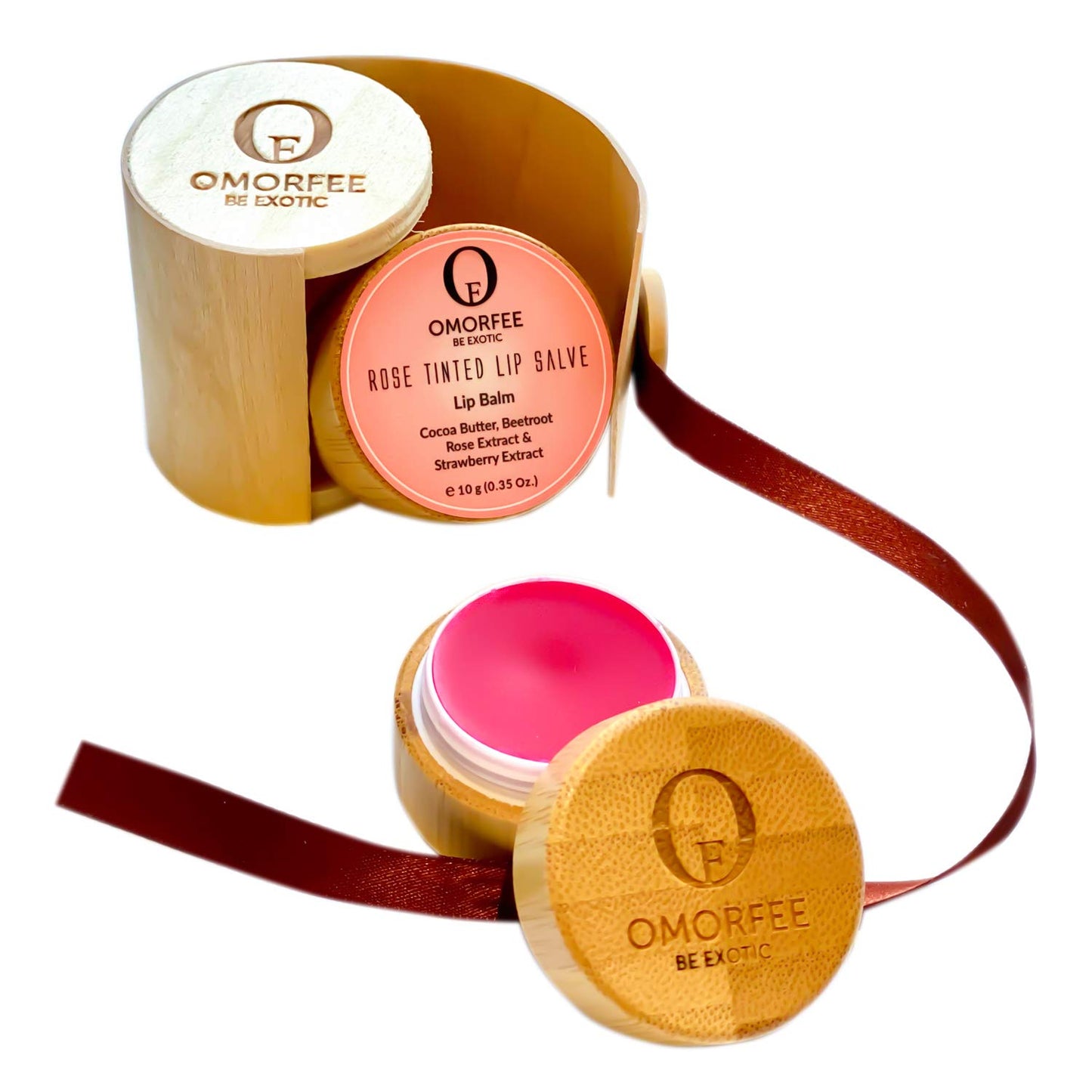 Tinted Lip Butter Balm by Omorfee - Instant Moisture, Soft Shine & Deep Hydration - Sheer Tint, Velvety Texture, Long-Lasting Softness & Nourishing Beauty and Personal Care OMORFEE BE EXOTIC OF
