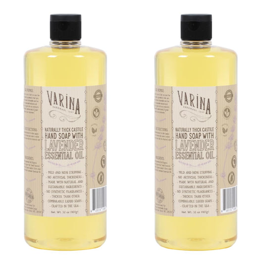 Varina Liquid Soap - Liquid Organic Castile Soap Lavender - 32oz Beauty & Personal Care Varina