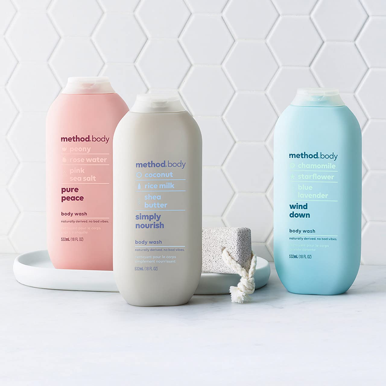 Method Body Wash, Pure Peace, 3.4 Ounces