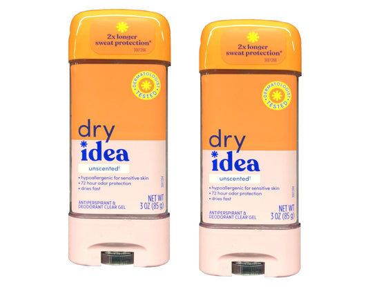 Dry Idea Advanced Dry Unscented Antiperspirant & Deodorant Clear Gel 3 oz (Pack of 2) Packaging May Vary Beauty and Personal Care Dry Idea
