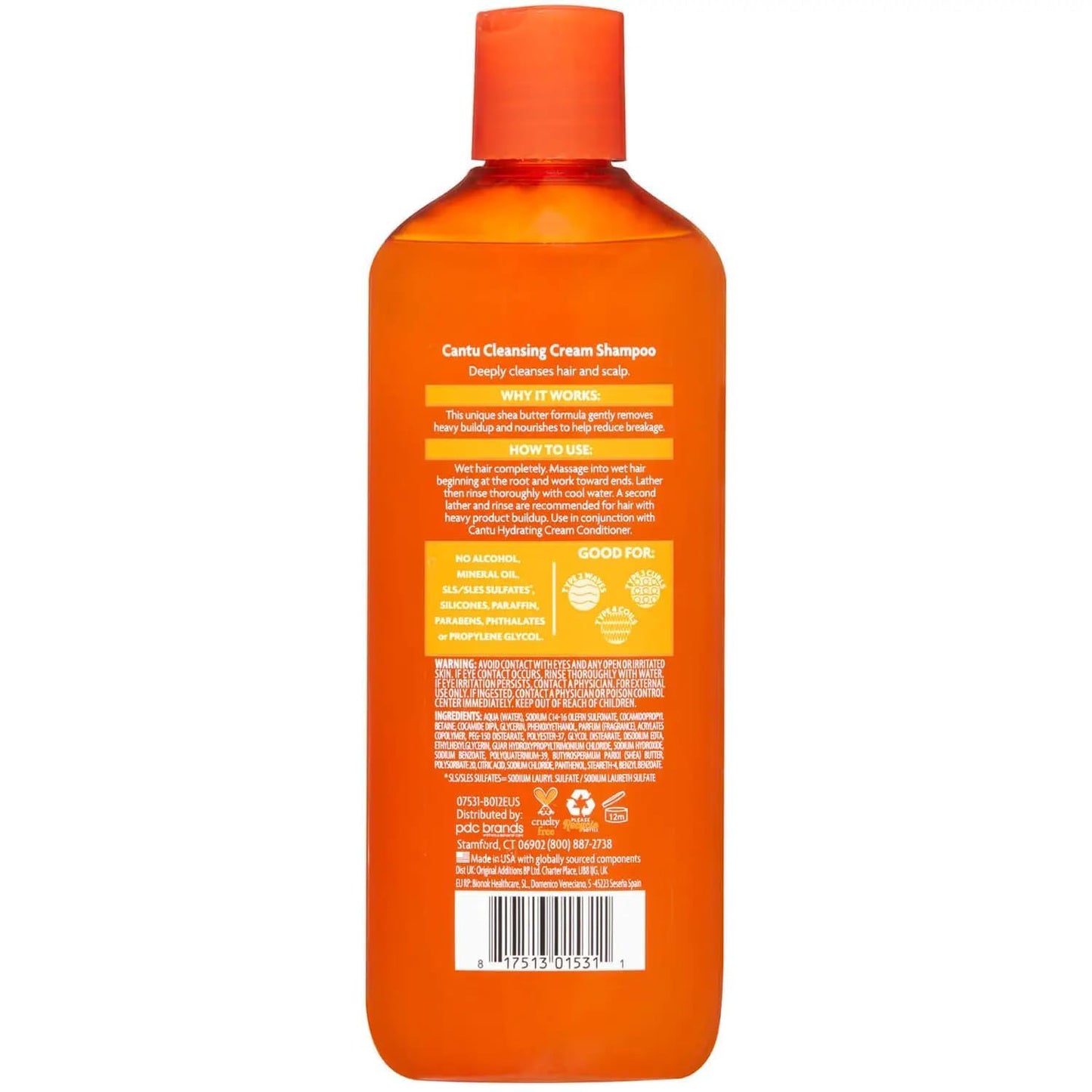 Cantu Shea Butter for Natural Hair Shampoo and Conditioner SULFATE FREE by Cantu