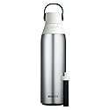 Brita Stainless Steel Premium Filtering Water Bottle, BPA-Free, Replaces 300 Plastic Water Bottles, Filter Lasts 2 Months or 40 Gallons, Includes 1