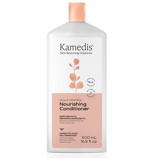 KAMEDIS Hair Conditioner Botanicals-Based. Moisturizer for Dry Damaged Hair & Sensitive Scalp. Contains Shea Butter, Coconut Oil & Argan Oil.16.9 Fl