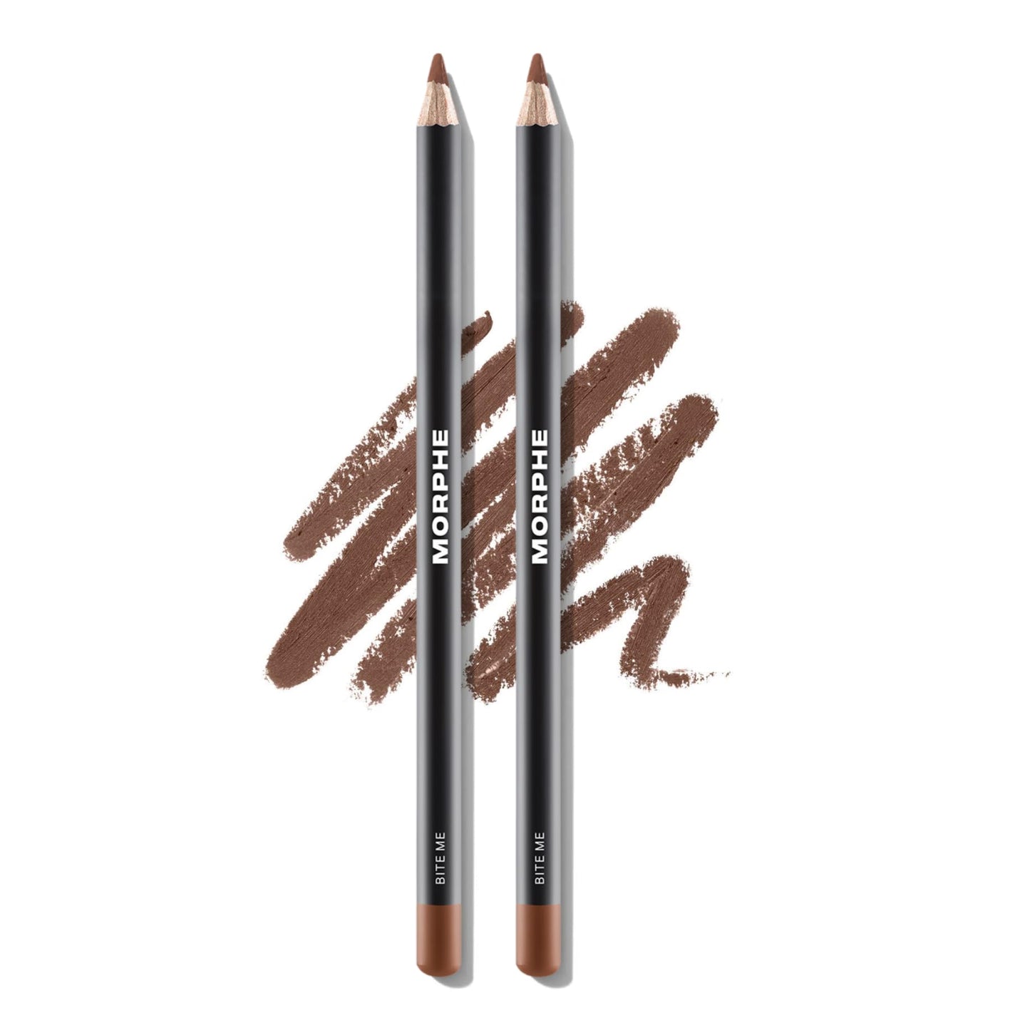 Morphe Color Pencil Bundle - Cream Lip Liner Pencil with a Zero-Tugging Formula - Effortlessly Lines, Defines & Shapes Lips - Bite Me (2 Count)