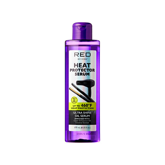 Red by Kiss Heat Protector Hair Styling Serum, Thermal Protection Ultra Shine Oil Serum, Protects Hair form Heat Damage, Anti Frizz Strengthening