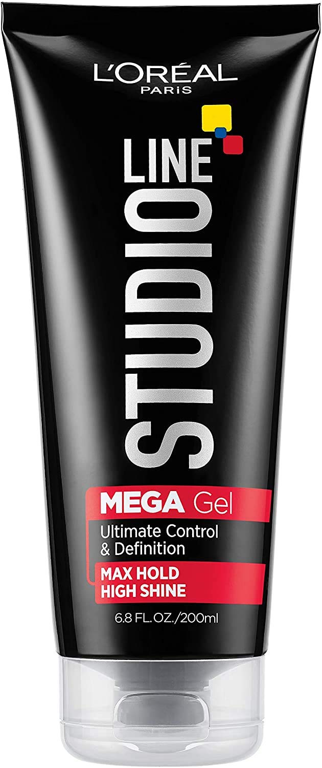 L’Oreal Paris Studio Line Mega Gel Max Hold for Unisex,Camellia,6.8 Fl Oz