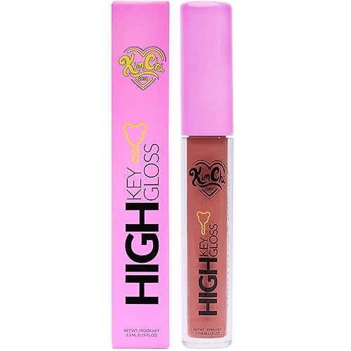 Kimchi Chic High Key Gloss, High-Shine Lip Gloss Helps Illuminate Your Look and Face, Non-Sticky, Pink With Deep Peach Undertone, 09 Soda Pop, 3.5ml