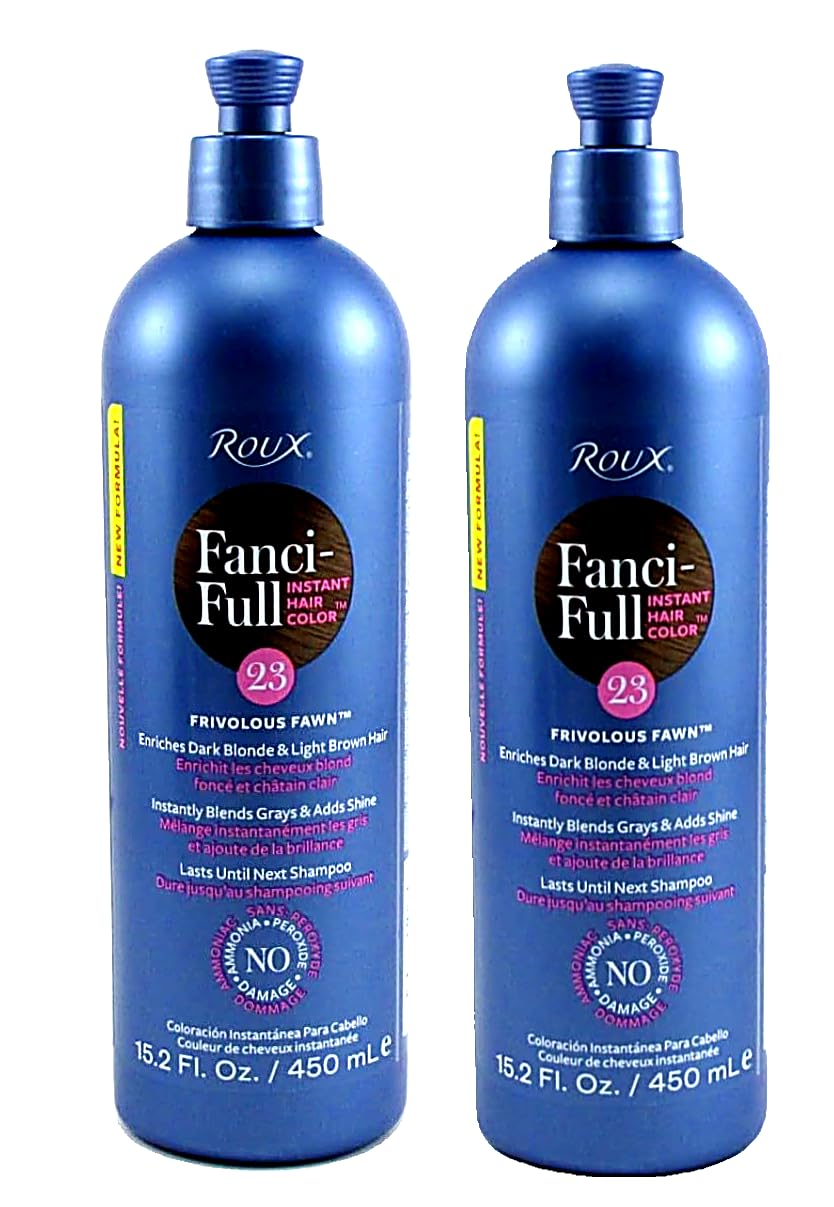 Roux Fanci-Full Rinse #23 Frivolous Fawn 15.2 Ounce (449ml) (2 Pack)