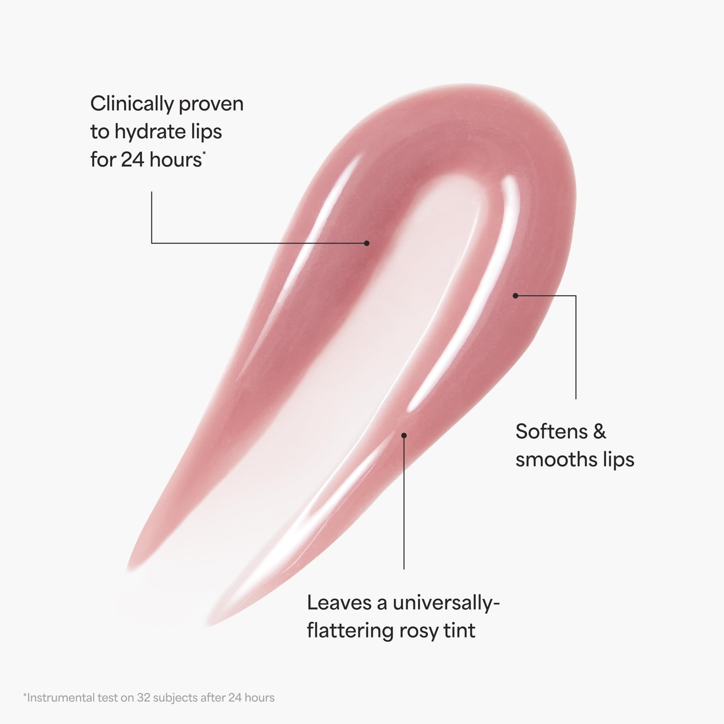 TULA Skin Care Rose Glow + Get It Lip Balm - Hydrating Peptide Lip Treatment with Hyaluronic Acid & Vitamin E, 0.28 oz., Rosy Tint