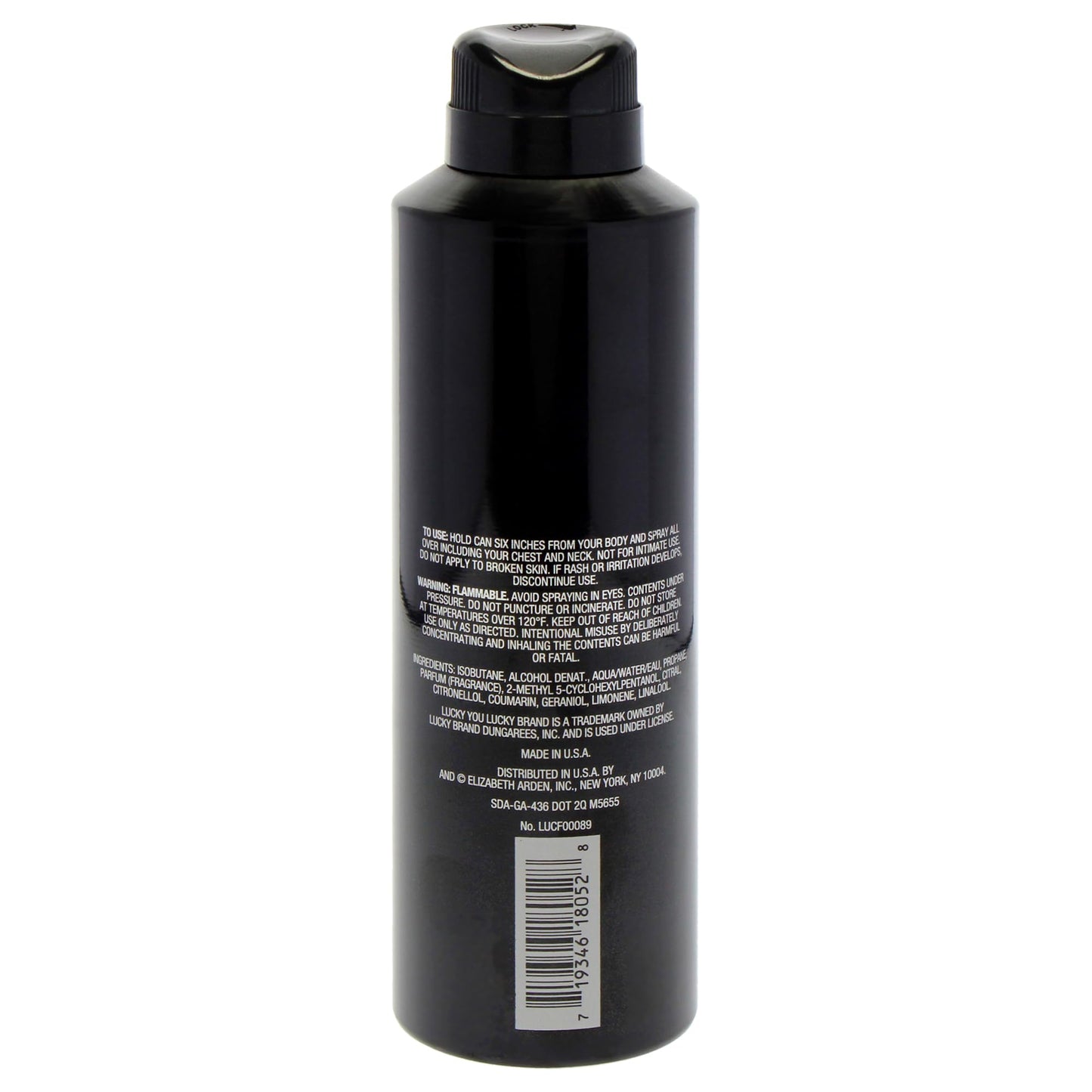 Lucky You Deodorant Body Spray for Men 6 Oz