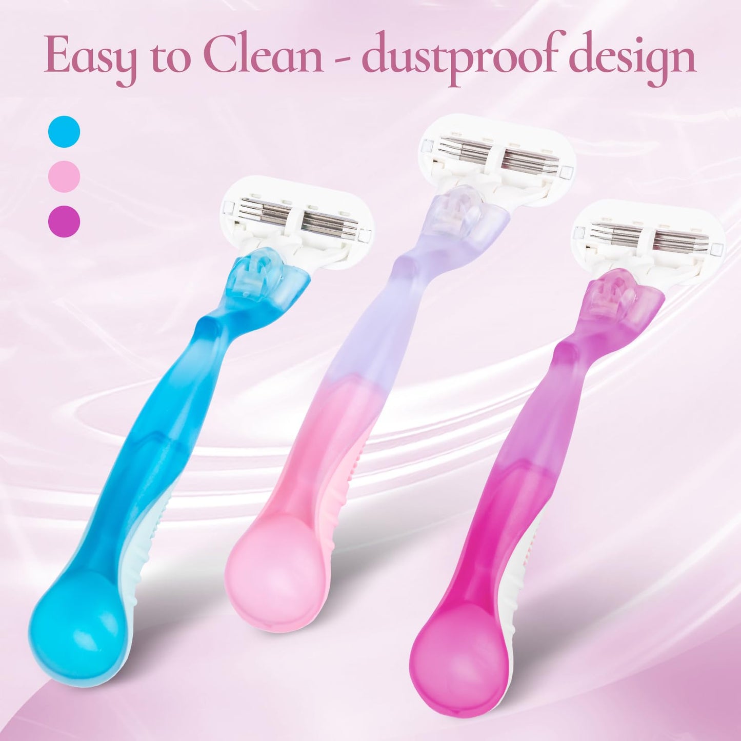 Replacement Handle Compatible with Gillette Venus, Comfort Glide Razor Handle Non-slip Ergonomic Handles for Women (Pink) Beauty and Personal Care VANEST