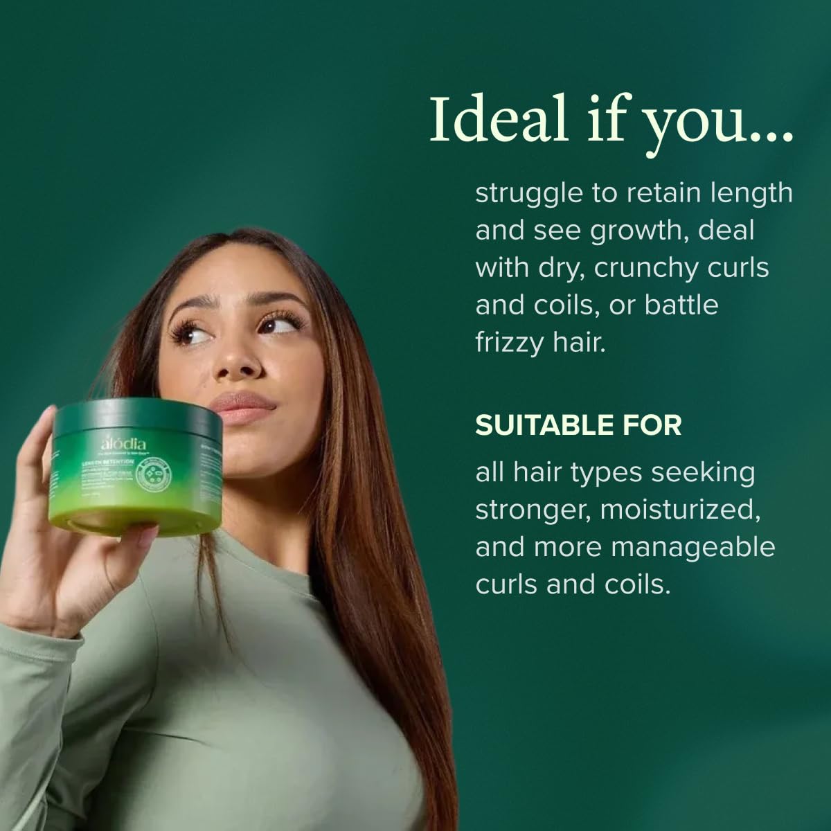 ALODIA Anti-Breakage Nourishing Butter Creme - Curl Defining Hair Cream, Tree Nut-Free, Lightweight, Moisturizing Hair Butter for Flexible Hold