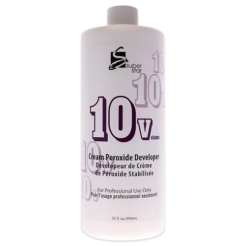 SUPER STAR 10v Cream Peroxide Developer, 32 Fluid Ounce